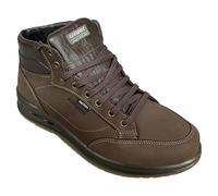 Grisport Botas de ciudad de piel auténtica, impermeables, plantilla extraíble y suela antideslizante Gritex, Marrón Foca Soft, 46 EU