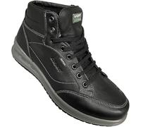 Grisport Botas de piel auténtica impermeables con plantilla extraíble y suela antideslizante Gritex, Negro , 44 EU