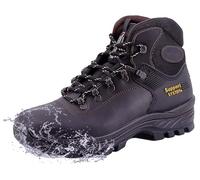 Grisport Botas de senderismo montaña unisex piel impermeables Gritex y sistema de soporte 24201 e impermeabilizante, marrón, 46 EU