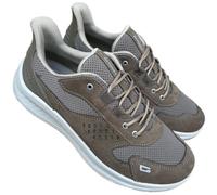 Grisport Zapatos Hombre Mocasines Torin Piel y Lona Cordones Transpirables Plantilla Extraíble Fondo Active Support System, Heno Vesubio Support, 42 EU