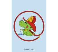 Grissu the Firefighter Dragon Notebook: Lined College Ruled Paper, Planner, Diary, Journal, 6x9 120 Pages, Matte Finish Cover