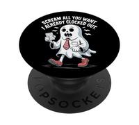 Grita todo lo que quieras Ya he salido Halloween PopSockets PopGrip Adhesivo
