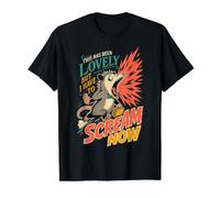 Gritando Zarigüeya Esto Ha Sido Precioso Grito Ahora Vintage Camiseta gráfica económica, Hombre, Negro, S