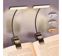 Gritin 19 LED Luz de Lectura, Lámpara de Lectura USB Recargable de 360° Flexible con 3 Modos de Iluminación - Protección Ocular & Atenuación Continua & Larga Duración Luz de libro para leer en la cama