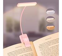 Gritin 19 LED Luz de Lectura, Lámpara de Lectura USB Recargable de 360° Flexible con 3 Modos de Iluminación - Protección Ocular & Atenuación Continua & Larga Duración Luz de libro para leer en la cama