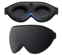 Gritin Antifaz para Dormir, Anti-Luz, Máscara de Dormir para Mujer y Hombre, 3D Diseño Sin Rastro & Sin Presión Ocular Sleep Mask, Ultrasuave & Cómodo con Tapones para Dormir, Viajar