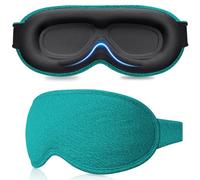 Gritin Antifaz para Dormir para Mujer y Hombre, Anti-Luz Máscara de Dormir Sin Presión Ocular - Diseño Ergonomico 3D para Las Pestañas y Los Movimientos Oculares, Ultrasuave & Cómodo Sleep Mask