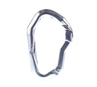 Grivel Stealth Bent Gate Mosquetón de engaste Talla única Gris
