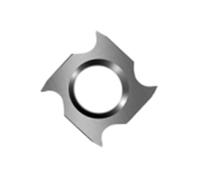 Grivon Insertos de carburo de Recambio Cuchillas de carburo indexables de 4 filos (18 mm × 18 mm × 1,95 mm), 10 Unidades