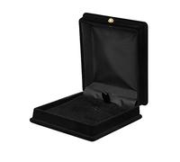 Griwiuiowe 1 x Terciopelo Collar Cadena Pantalla Caja De Almacenamiento Titular Organizador - Negro