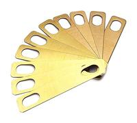 Griwiuiowe 10 arandelas de cuello de guitarra de 0,2 mm, 0,5 mm y 1 mm de grosor, de latón para reparación de guitarras y cuellos