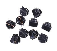Griwiuiowe 10 Piezas Enchufe T10 para Tablero Instrumentos Enchufe para Panel Instrumentos T10 W5W 168 192 194 Bases de cuña Bloqueo por torsión Enchufe de Bombilla para Tablero de lámpara