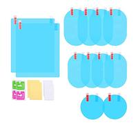 Griwiuiowe 12 unidades serías coche retrospector película lateral espejo coche anti deslumbrante película nano película anti niebla impermeable membrana protector espejo lateral ventana