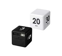 Griwiuiowe 2 unidades cubo temporizador sensor de gravedad Flip temporizador de cocina para la gestión del tiempo y cuenta reversa 1-3-5-10,15-20-30-60 minutos