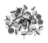 Griwiuiowe 40 protectores de suelo gruesos para muebles, almohadillas de nailon para patas de madera de silla, mesa y sofá (18 mm, blanco)