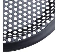 Griwiuiowe 6,5 rejilla de metal redonda para coche, cubierta de altavoz para parrilla, color negro, 2 unidades