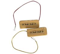 Griwiuiowe Alnico V Alnico 5 Barra de JabóN de Bobina Simple P90 Registro de Puente de Cuello 50/52 Mm Cable de Metal Apto para Guitarra EléCtrica