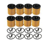 Griwiuiowe Assy 26350-2M000 26350-2M000 263502M000 263502M000 26350 2M000 - Juego de 8 unidades para filtro de aceite K3 de 1,5 l