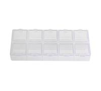 Griwiuiowe - Caja de almacenamiento de 10 rejillas, mini ranura/herramienta ajustable de bricolaje