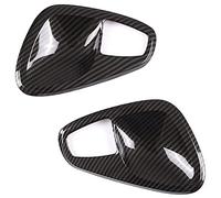 Griwiuiowe Coche Puerta Interior Manija Tazón Cubierta Etiqueta para Smart 451 Fortwo 2010-2014 Accesorios, Fibra de Carbono