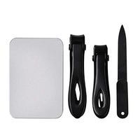 Griwiuiowe Cortaúñas de acero inoxidable para uñas de los pies con caja