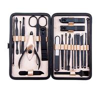 Griwiuiowe Herramienta multifunción para cortar uñas de acero inoxidable, juego de cortaúñas, manicura, pedicura, kit de corte