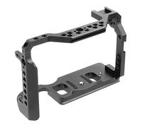 Griwiuiowe Jaula protectora para cámara de aleación de aluminio negra, cubierta pequeña para cámara R5 R6