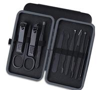 Griwiuiowe Juego de 10 cortaúñas, tijeras profesionales para uñas, tijeras de pedicura, acero inoxidable, para el hogar, manicura portátil