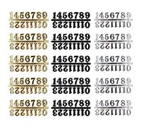 Griwiuiowe Kit de 15 relojes de pared con números arábigos, accesorios de reparación de repuesto