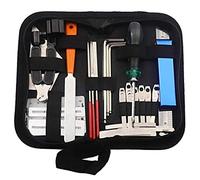Griwiuiowe Kit de Herramientas de Guitarra Herramienta de Mantenimiento Organizador de Cuerdas Regla de AccióN Calibre Herramienta de MedicióN de Llaves Hexagonales Archivo