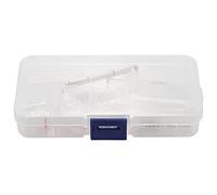 Griwiuiowe Kit surtido de herramientas de reparación óptica para gafas, juego de almohadillas de nariz con tuerca de tornillo, juego surtido de gafas