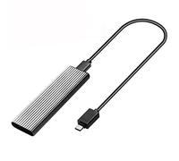 Griwiuiowe M.2 NVMe - Caja SSD de 10 Gbps de doble protocolo M2 NVMe, M2 NVMe PCIE/NGFF SATA SSD Box para M.2 (plata)