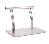 Griwiuiowe Sillas de pie de acero inoxidable salón peluquería silla de pelo tatuaje elegante herramienta equipo accesorios accesorios