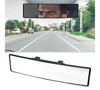 Griwuut Espejo retrovisor universal panorámico para coche, 300 mm, para evitar puntos ciegos y deslumbramiento para coches, SUV, camiones, vehículos