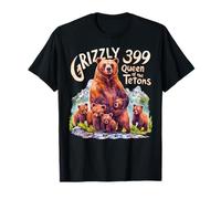 Grizzly 399 Bear Lovers Reina del Parque Nacional Tetons Camiseta