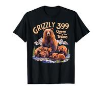 Grizzly 399 Bear Lovers Reina del Parque Nacional Tetons Camiseta