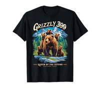 Grizzly 399 Bear Lovers Reina del Parque Nacional Tetons Camiseta