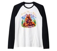 Grizzly 399 Bear Lovers Reina del Parque Nacional Tetons Camiseta Manga Raglan