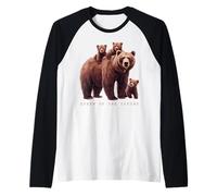 Grizzly 399 Bear Lovers Reina del Parque Nacional Tetons Camiseta Manga Raglan