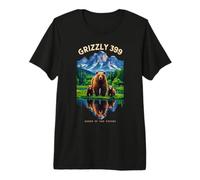 Grizzly 399 Bear Lovers Reina del Parque Nacional Tetons Camiseta Premium