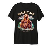 Grizzly 399 Bear Lovers Reina del Parque Nacional Tetons Camiseta Premium