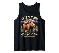 Grizzly 399 Bear Lovers Reina Del Parque Nacional Tetons Camiseta sin Mangas