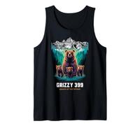 Grizzly 399 Bear Lovers Reina Del Parque Nacional Tetons Camiseta sin Mangas