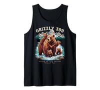 Grizzly 399 Bear Lovers Reina Del Parque Nacional Tetons Camiseta sin Mangas