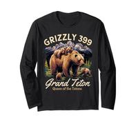 Grizzly 399 Bear Lovers Reina Del Parque Nacional Tetons Manga Larga