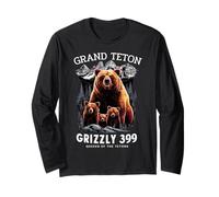 Grizzly 399 Bear Lovers Reina del Parque Nacional Tetons Manga Larga