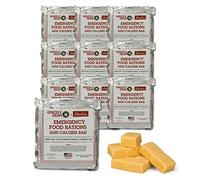 Grizzly Gear Caja de 10 barras 30 días de alimentos raciones 3600 calorías impulsado emergencia menos azúcar y mas nutrientes que otras marcas de primer plano (vida útil de 5 años)