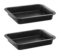 Grizzly juego de 2 Bandejas de horno - Antiadherente - Uso universal 32 x 25 x 5 cm (dimensiones externas)