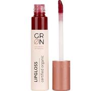 Grn shades of nature 30842 cosmética orgánica brillo labial rojo ciruela - brillo de color para labios seductores - buena durabilidad, sin adherencia - sin talco - 7 ml