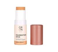 Grn shades of nature 30705 base cosmética orgánica stick almendra mediana - alta cobertura, textura cremosa - tacto de piel aterciopelada - perfecto para llevar - vegano - sin talco - 6 g